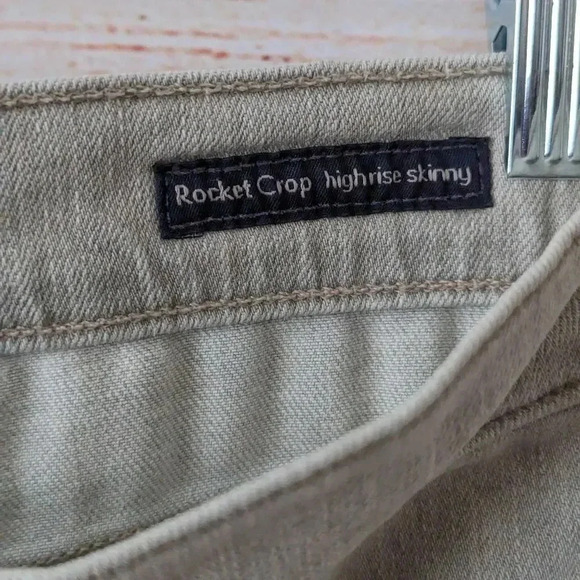 Citizens of Humanity Size 28 Rocket Crop High Rise Skinny Jeans Greenish Gray - Picture 8 of 14